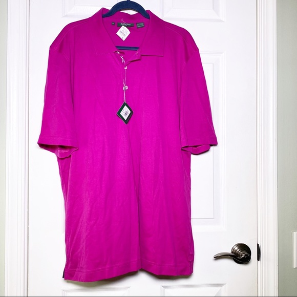 NWT Bobby Jones Fuchsia Golf Polo Shirt